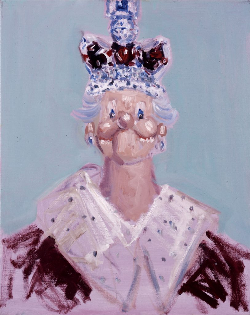 queen elizabeth ii: George Condo, Dreams and Nightmares of the Queen, 2006, Simon Lee Gallery, London, UK.
