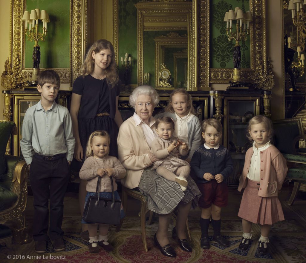 queen elizabeth ii: Annie Leibowitz, The official photograph to celebrate the Queen’s 90th birthday in 2016. Royal family’s website.
