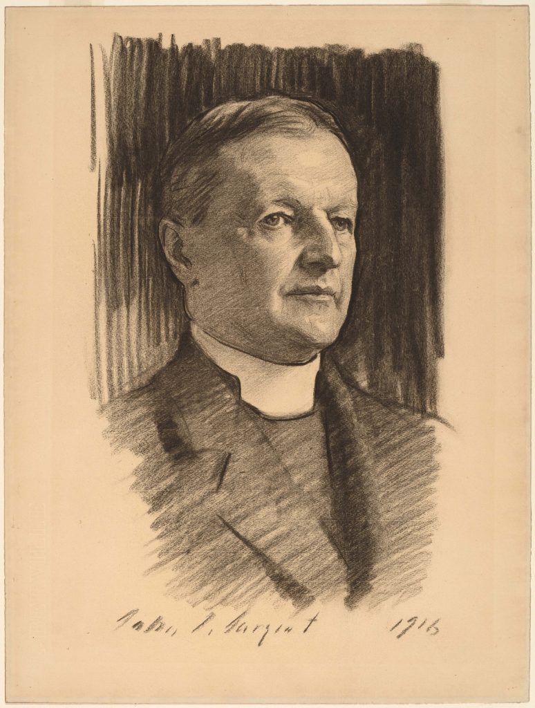 Sargent drawings: John Singer Sargent, The Rt. Reverend William Lawrence, 1916, National Gallery of Art, Washington, DC, USA.

