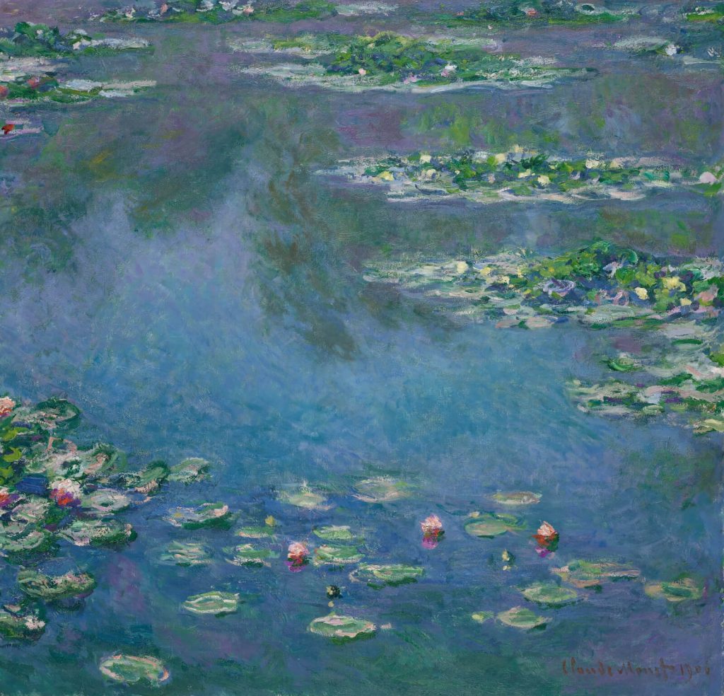 Claude Monet water lilies: Claude Monet, Water Lilies, 1906, Art Institute of Chicago, Chicago, IL, USA.
