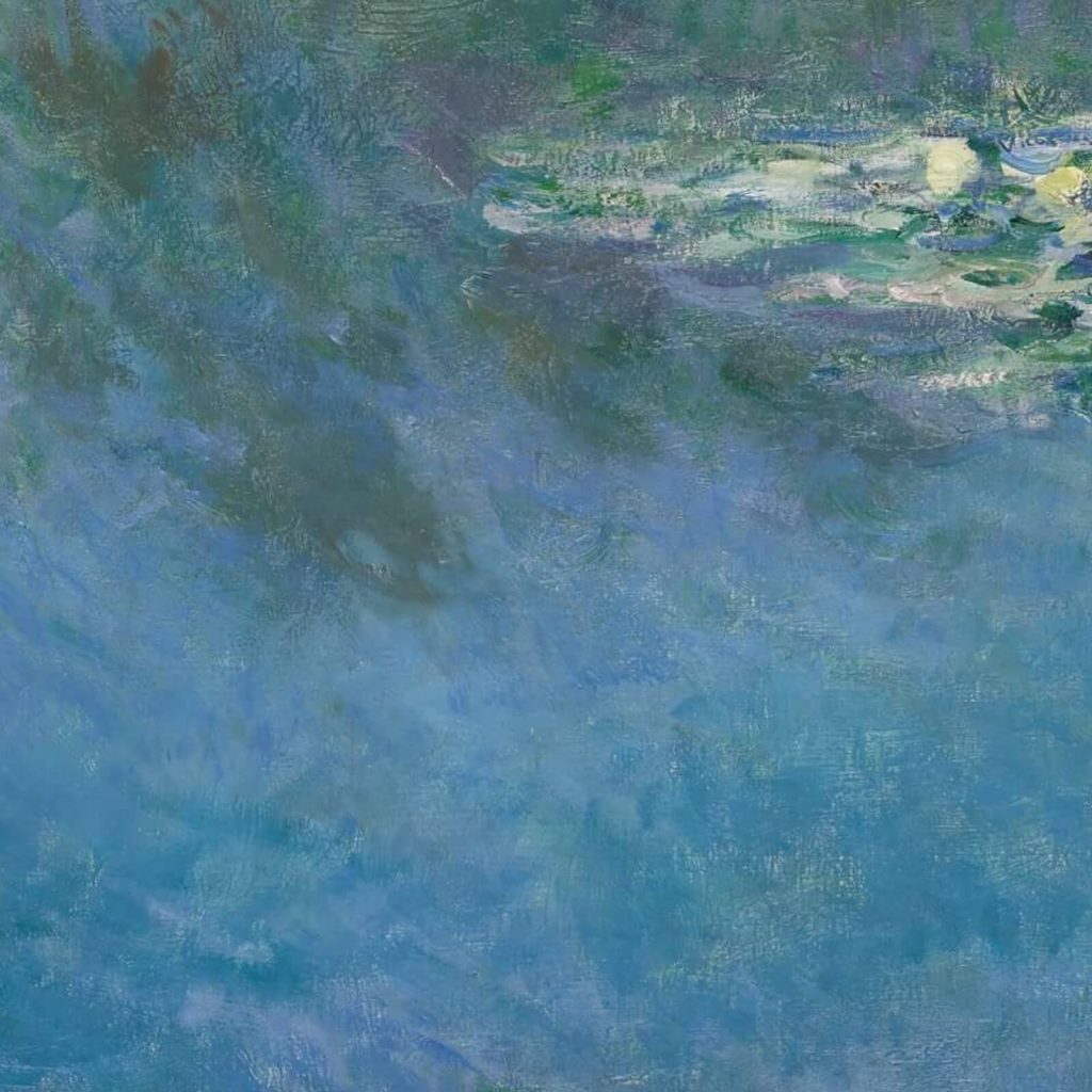 Claude Monet, Water Lilies, 1906, Art Institute of Chicago, Chicago, IL, USA. Detail.