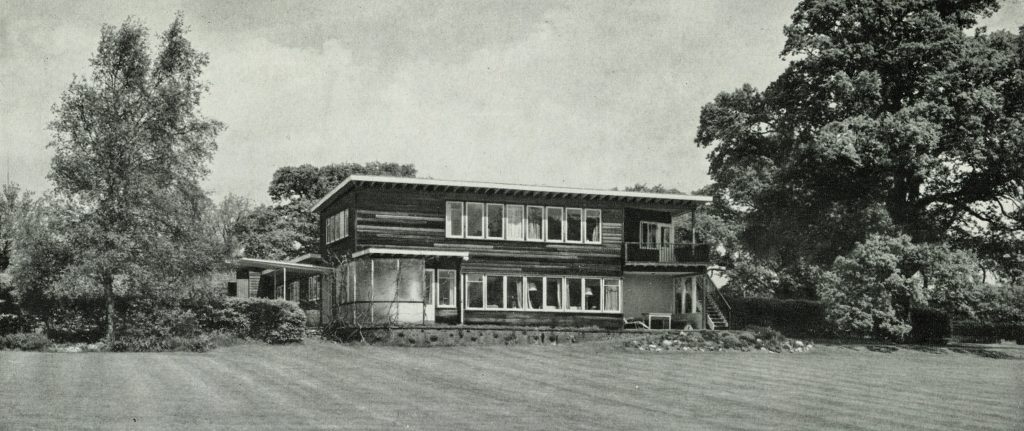 gropius biography: Walter Gropius and Maxwell Fry, The Wood House, 1935-6, Shipbourne, Kent, UK. Featured in Country Life, 17 July 1958. Courtesy of the publisher.

The article stated that it is one of the very few modern 1930s buildings that had stood the test of time.
