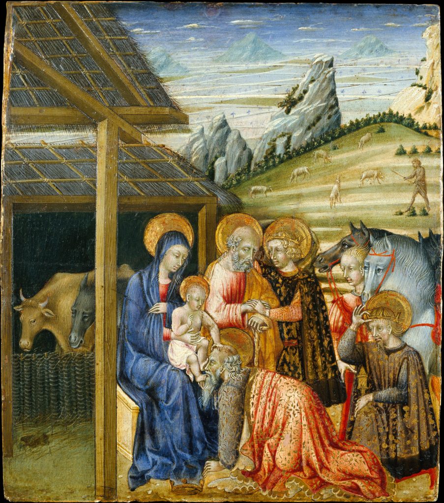 Adoration of the Magi: Giovanni di Paolo (Giovanni di Paolo di Grazia), The Adoration of the Magi, ca. 1460, The Metropolitan Museum of Art, New York, NY, USA.
