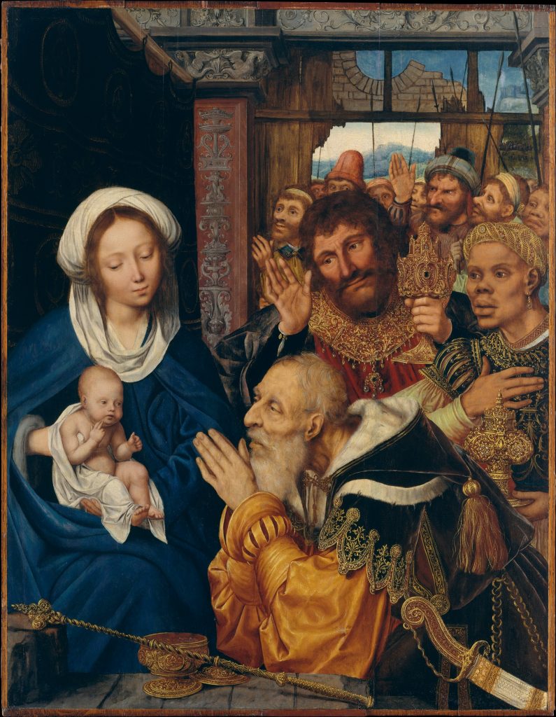 Adoration of the Magi: Quentin Massys, The Adoration of the Magi, ca. 1526, The Metropolitan Museum of Art, New York, NY, USA.
