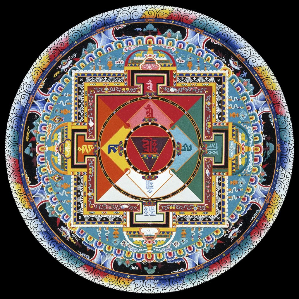 denver art museum: Monk-artists of Seraje Monastic University, Hayagriva Mandala, 1996, Denver Art Museum, Denver, CO, USA.
