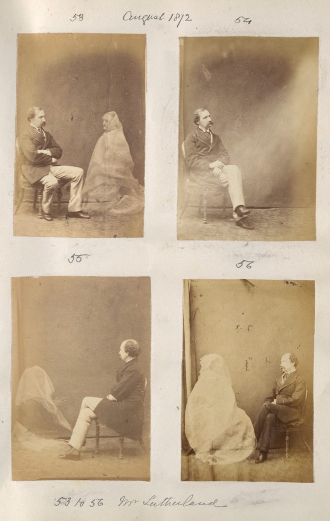 spirit photography: Frederick Hudson, Album of Spirit Photographs, 1872, Metropolitan Museum of Art, New York, NY, USA. Museum’s website.
