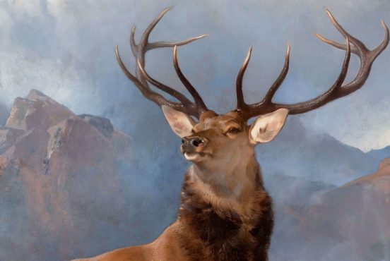 Sir Edwin Landseer, Monarch of the Glen, ca 1851, Scottish National Gallery, Edinburgh, UK. Detail.