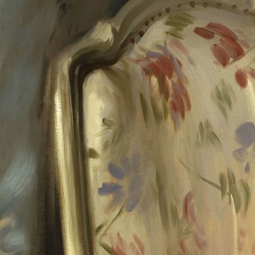 John Singer Sargent, Lady Agnew of Lochnaw, 1892, Scottish National Gallery, Edinburgh, UK. Detail.