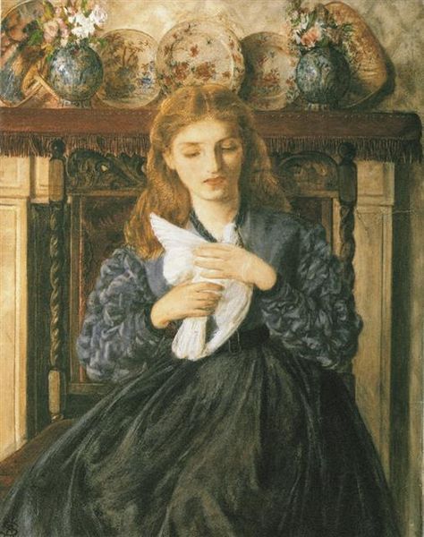 Rebecca Solomon: Rebecca Solomon The Wounded Dove, 1866, University of Aberystwyth, Wales, UK.
