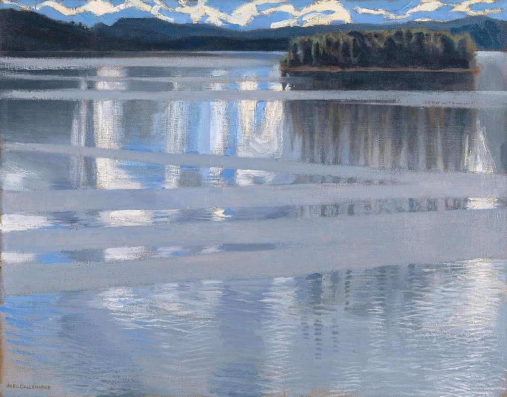Lake Paintings: Akseli Gallen-Kallela, Lake Keitele, 1905, The National Gallery, London, UK.
