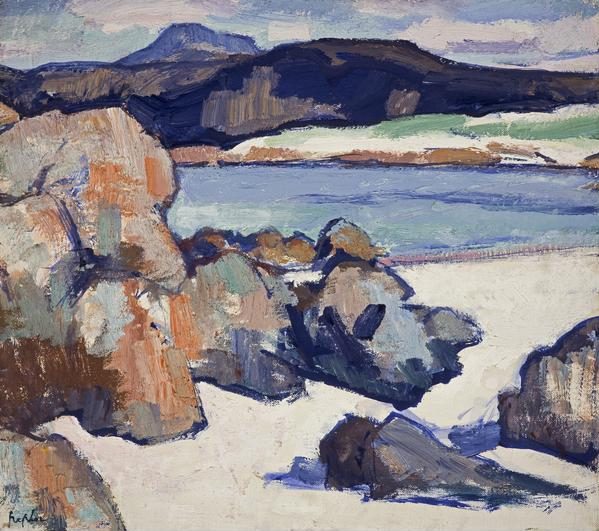 Scottish Colourists: Samuel John Peploe, Iona Landscape:Rocks, 1925-1927, National Galleries Scotland, Edinburgh, UK.