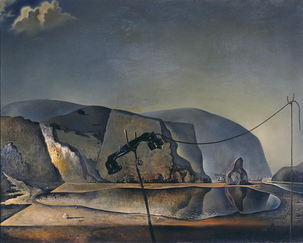 Lake Paintings: Salvador Dali, Mountain Lake, 1938, Tate, London, UK.
