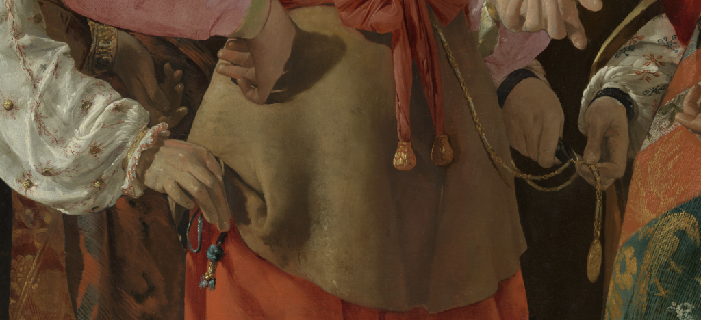 Fortune Teller georges de la tour: Georges de La Tour, The Fortune Teller, ca. 1630, The Metropolitan Museum of Art, New York, NY, USA. Detail.
