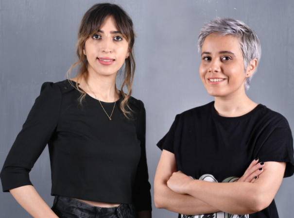 Portrait of Nafiseh and Bahareh.