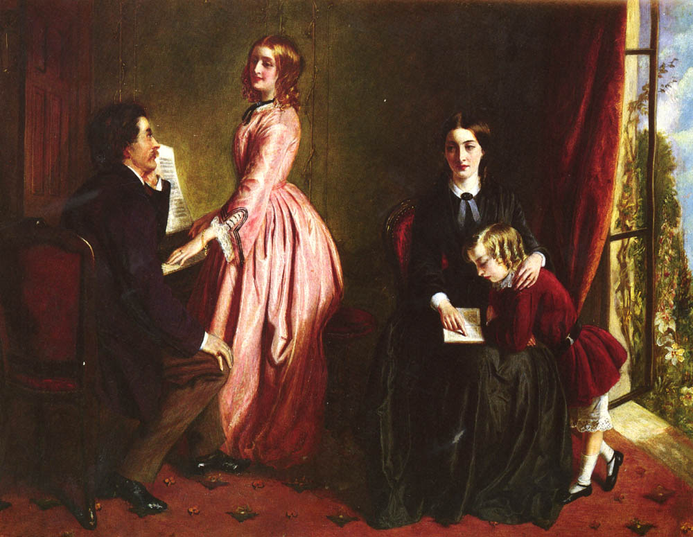 Rebecca Solomon: Rebecca Solomon, The Governess, c. 1851, private collection. Wikimedia Commons (public domain).
