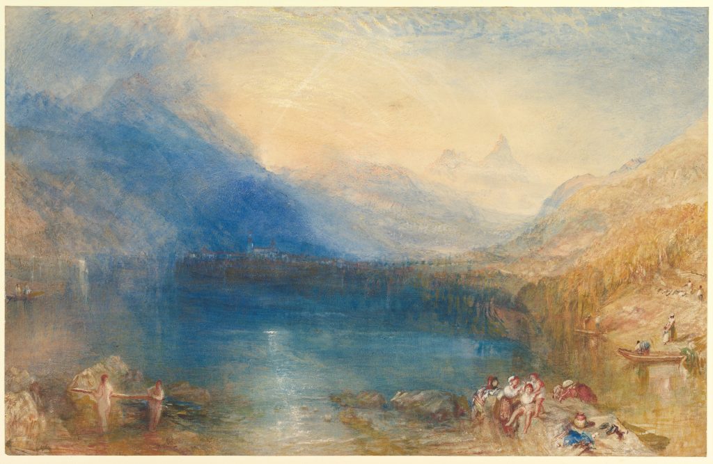 Lake Paintings: J. M. W. Turner, The Lake of Zug, 1843, The Metropolitan Museum, New York, NY, USA.
