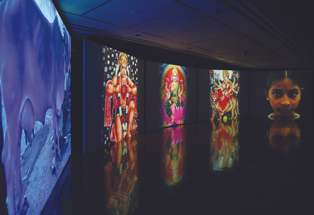 artsy advent calendar: Artsy Advent Calendar: Nalini Malani, Mother India: Transactions in the Construction of Pain, video installation, 5 Projections, 5 1/2 mins, 2005, Museum of Modern Art, New York, NY, USA.

