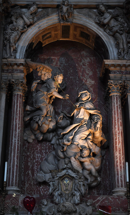 Ecstasy of Saint Teresa: Heinrich Meyring, Ecstasy of Saint Teresa, 1697, Santa Maria di Nazareth, Venice, Italy.

