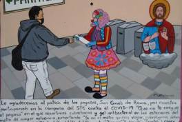 Anonymous, Exvoto to Saint Genesius of Rome, 2020.