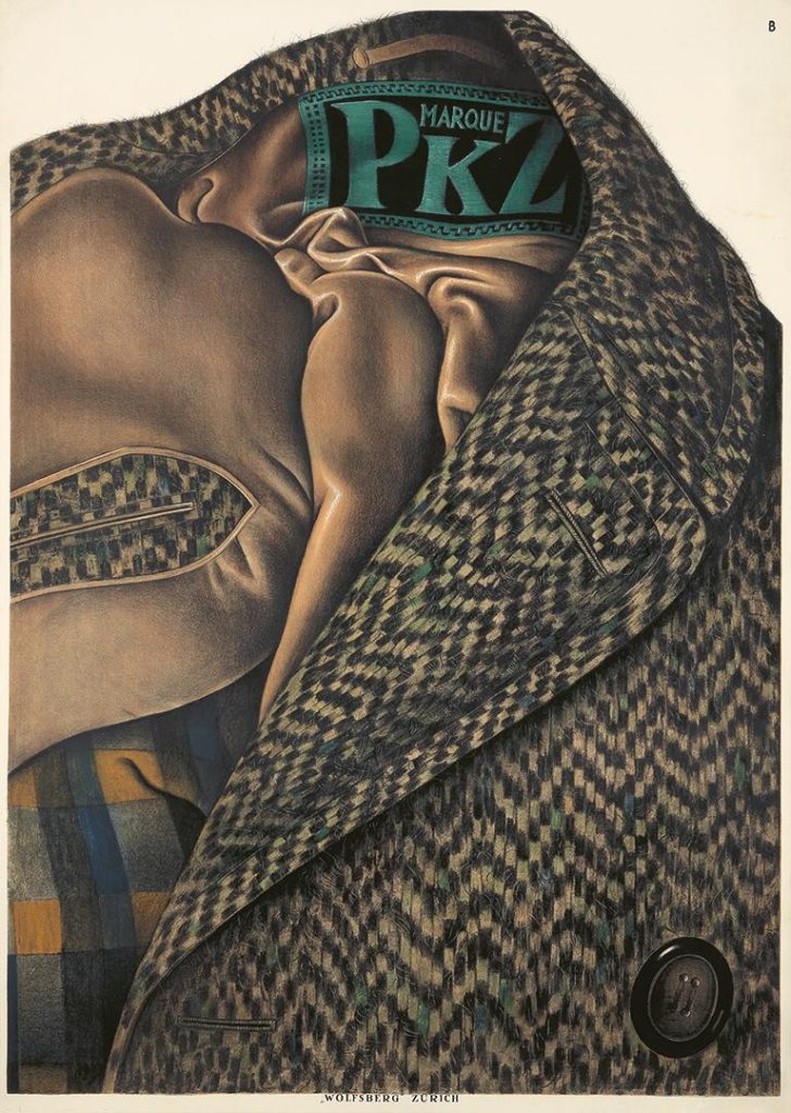 plakatstil: 
Otto Baumberger, Swiss clothing company PKZ, 1923, The Museum of Modern Art, New York, NY, USA.

