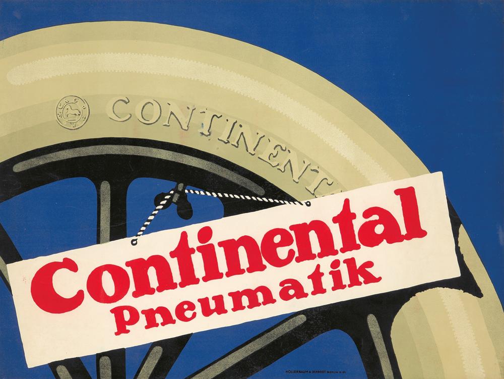 plakatstil: 
Julius Gipkens, Continental Pneumatik, 1914. Artnet.

