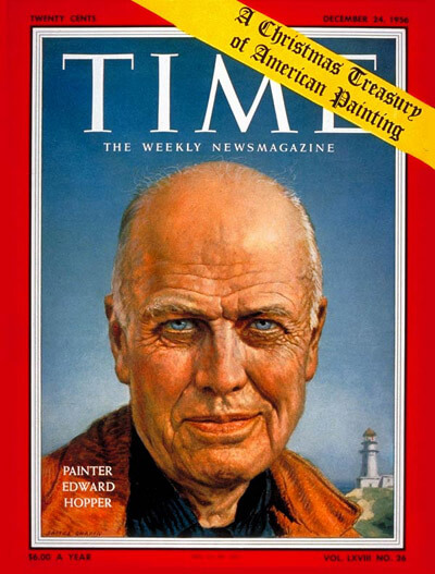 hopper illustrations: James Chapin, December 1956 cover of Time magazine. Time.

