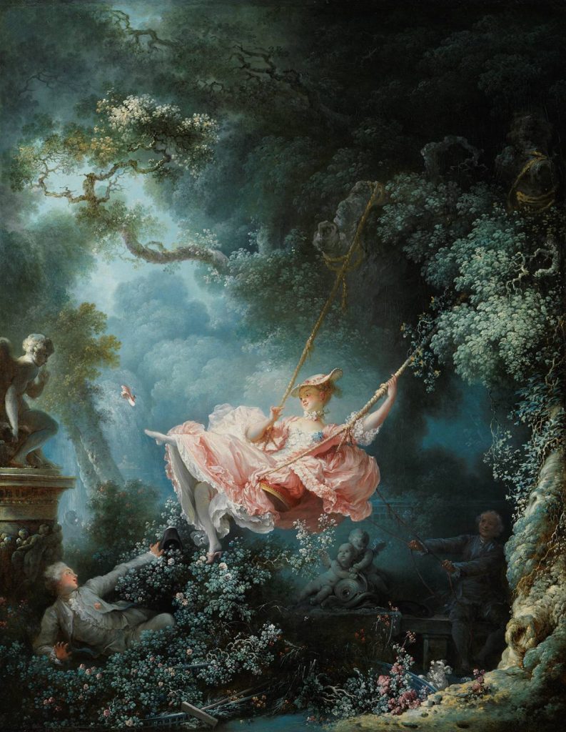 art for crawling babies: Jean-Honoré Fragonard, The Swing, c.1767, Wallace Collection, London, UK.
