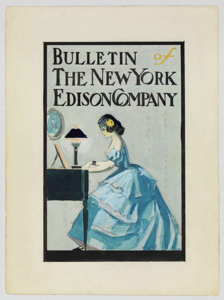 hopper illustrations: Edward Hopper, Cover for Bulletin of the New York Edison Company, 1906-1907, Whitney Museum of American Art, New York, NY, USA. Times Union.
