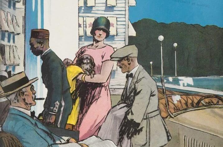 hopper illustrations: Edward Hopper, cover for Hotel Management, May 1925, Courtesy of Questex Media Group. Fine Art Connoisseur. Detail.
