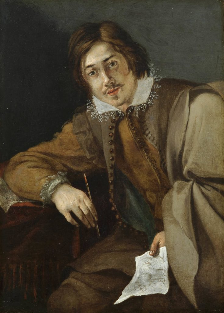 Cornelis Saftleven: Cornelis Saftleven, Self-Portrait, ca 1627, oil on copper, Fondation Custodia, Paris, France.
