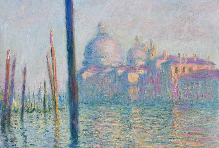 Venice in art: Claude Monet, Grand Canal, Venice, 1908, Museum of Fine Arts,Boston