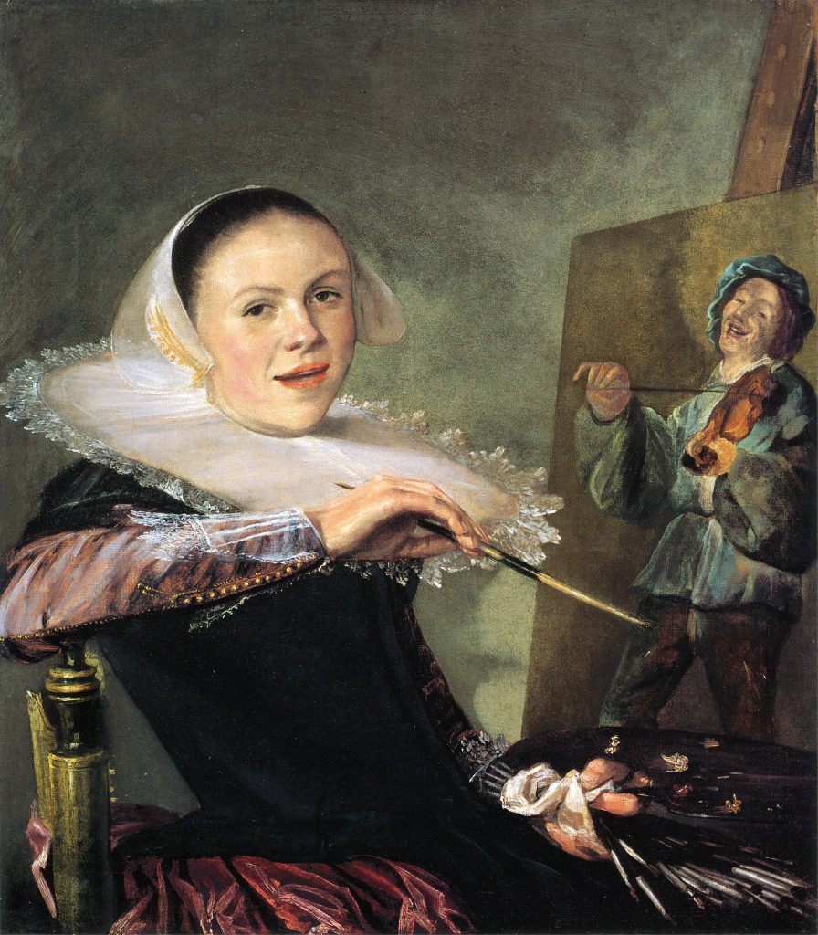 judith leyster: Self Portrait, c. 1630, National Gallery of Art, Washington, DC, USA.