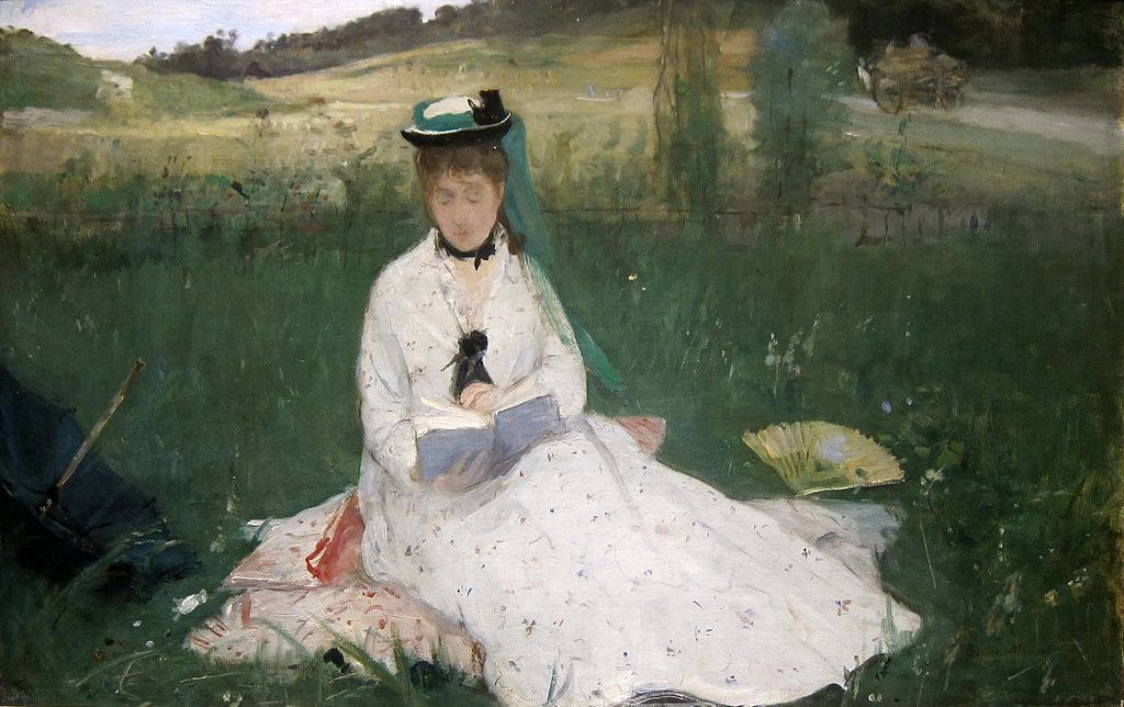Berthe Morisot: Berthe Morisot, Reading (Portrait of Edma Morisot), 1873, Cleveland Museum of Art, Cleveland, OH, USA. Museum’s website.
