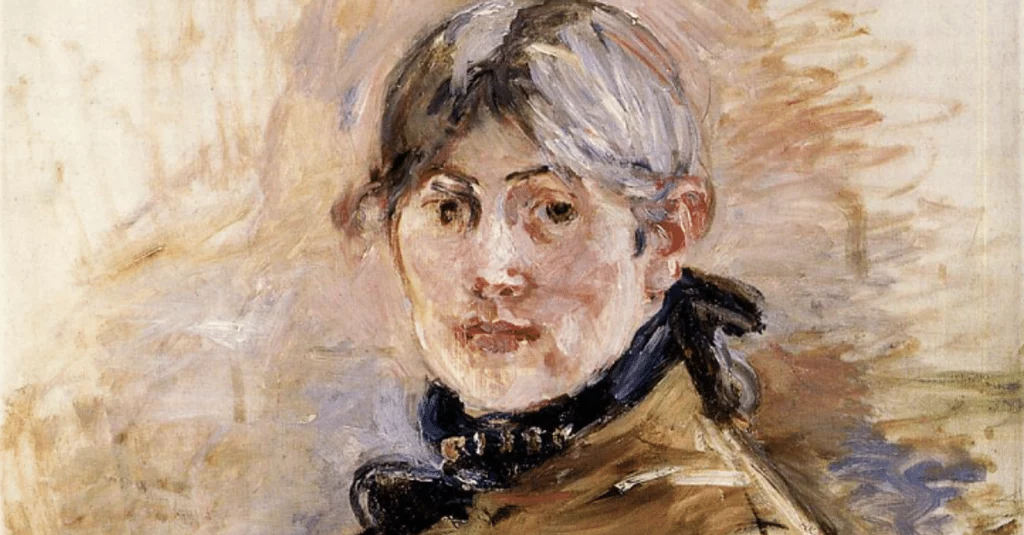 Berthe Morisot: Berthe Morisot, Self-Portrait, 1885, Musee Marmottan Monet, Paris, France. Museum’s website. Detail.
