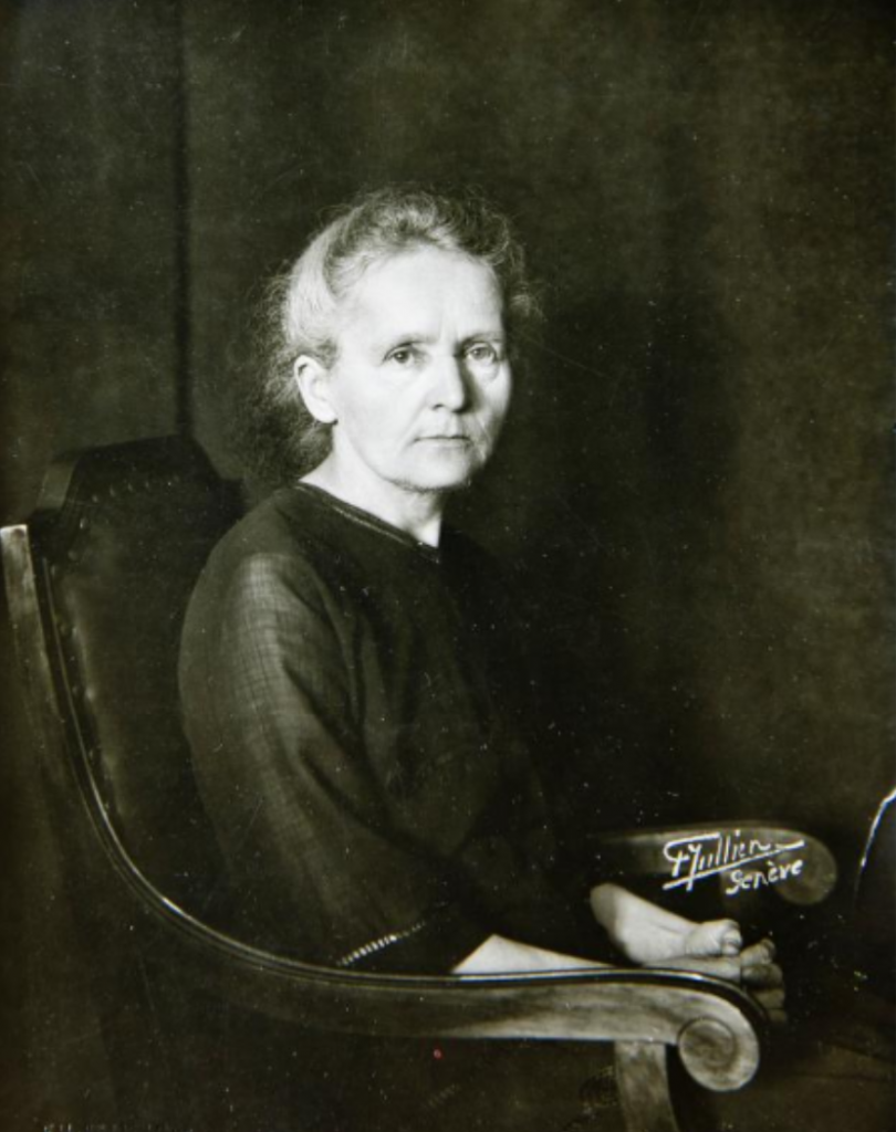 Marie Curie portraits: Frank Henri Jullien, Marie Curie, 1922, Library of Congress, Washington, DC, USA.
