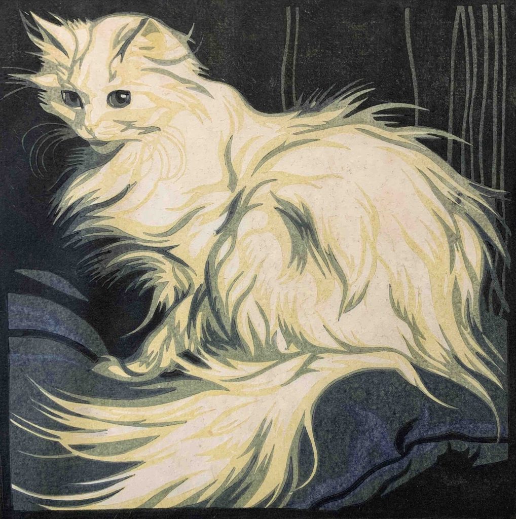 Norbertine Bresslern-Roth: Norbertine Bresslern-Roth, Angora Cat, 1920, private collection. Day Gallery.
