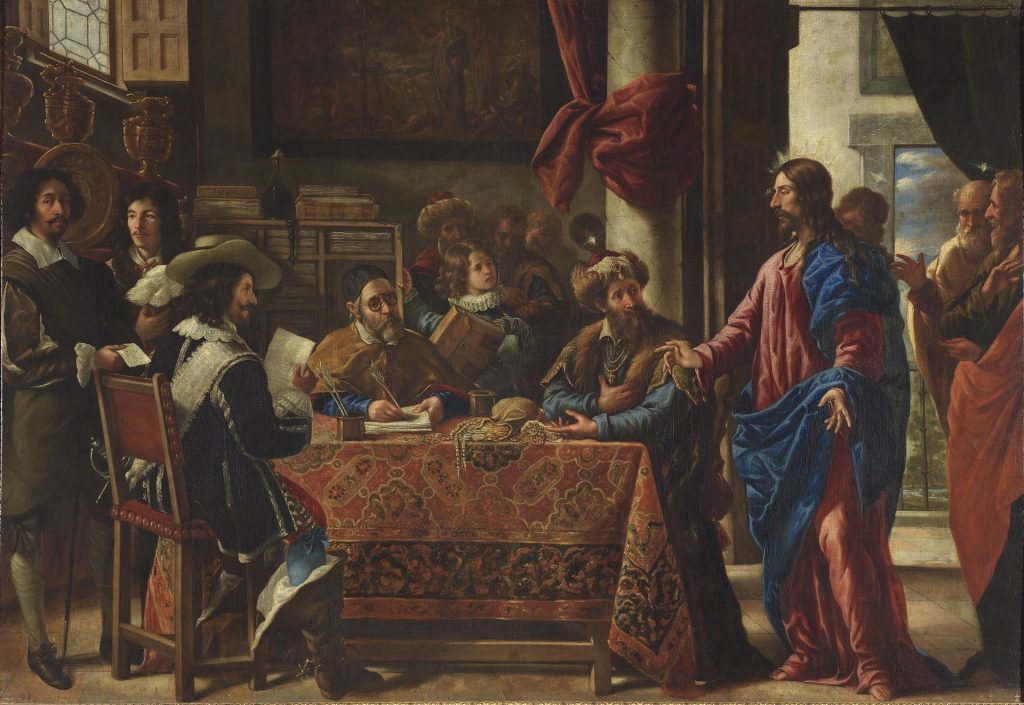 best exhibitions 2023: Juan de Pareja, The Calling of Saint Matthew, 1661, Prado Museum, Madrid, Spain.
