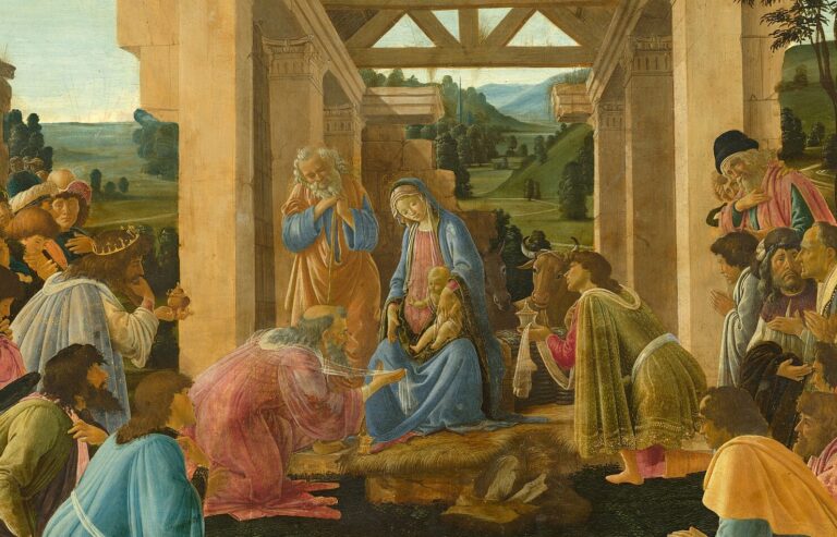 Adoration of the Magi: Sandro Botticelli, The Adoration of the Magi, ca. 1478/1482, National Gallery of Art, Washington DC, USA. Detail.
