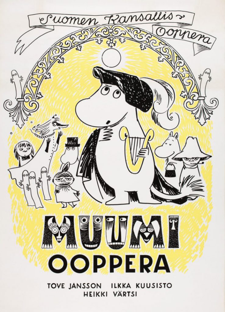 Tove Jansson Moomins: Tove Jansson, Poster for the Moomin Opera, 1974. © Moomin CharactersTM.
