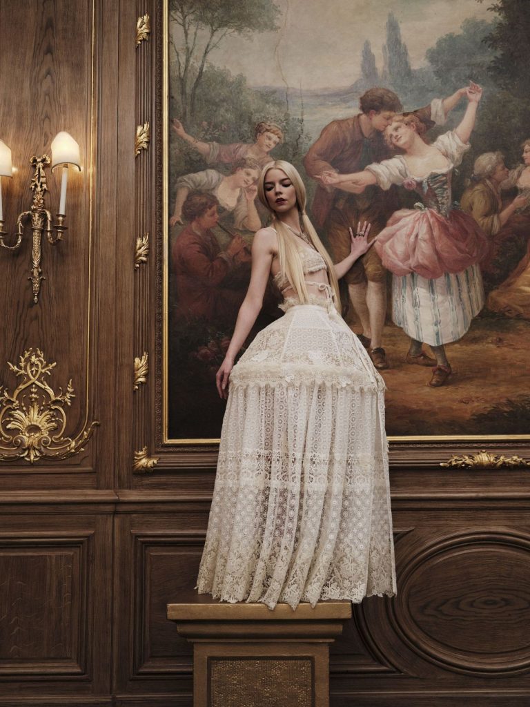 royal fashion: Anya Taylor Joy for Harper’s Bazaar, November 2022. Harper’s Bazaar.

