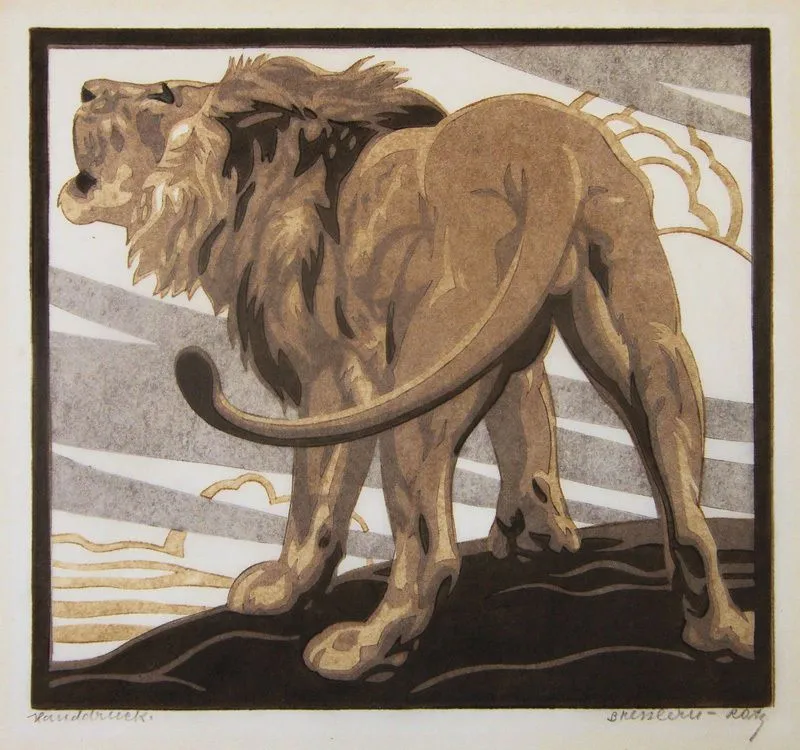 Norbertine Bresslern-Roth: Norbertine Bresslern-Roth, The Lion, 1928, private collection. The Annex Galleries.
