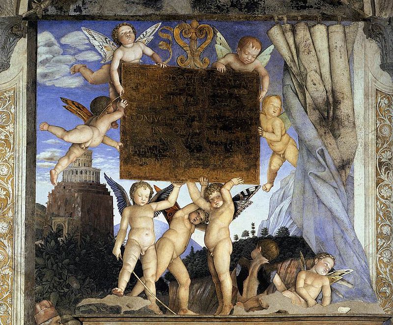 Andrea Mantegna: Andrea Mantegna, The Bridal Chamber, 1465-1474, Ducal Palace, Mantua, Italy. Arte Svelata. Detail.
