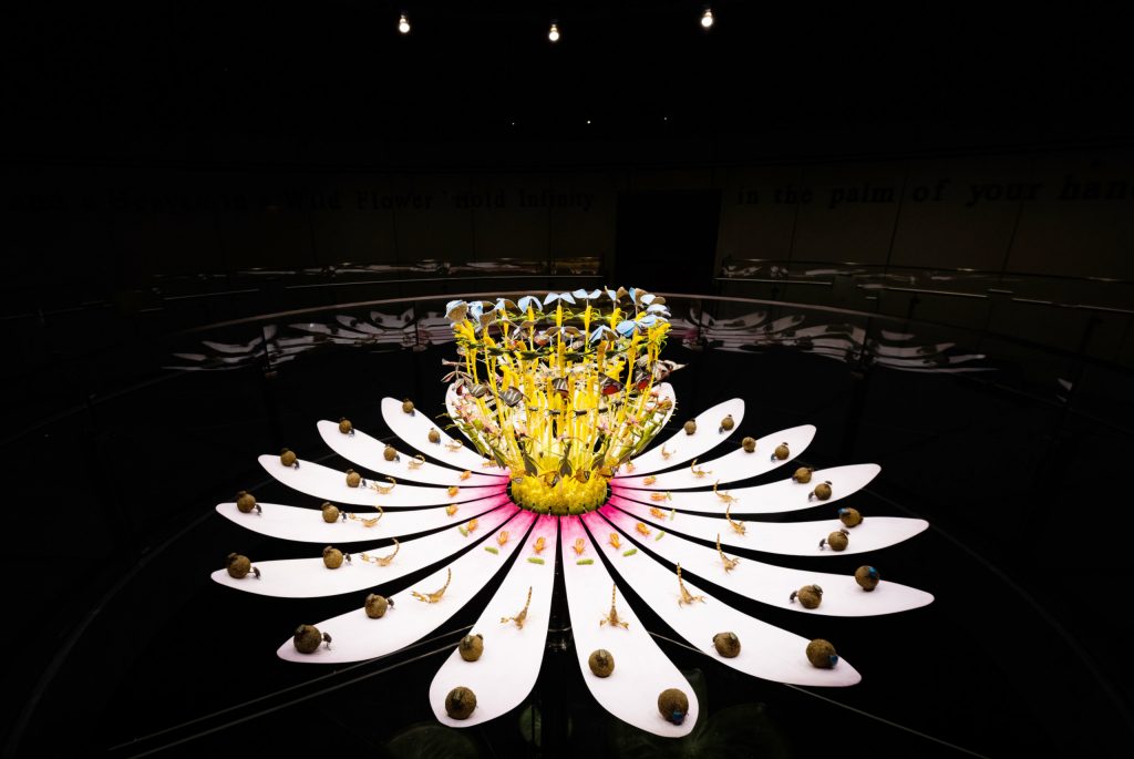 mat collishaw: DUBAI, 04 September 2021. Art Installation “Lotus Flower” by artist Matt Collishaw at Terra - The Sustainability Pavilion, Expo 2020 Dubai. (Photo by Dany Eid/Expo 2020 Dubai)