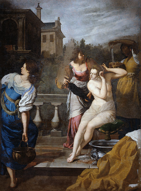 Jane Fortune: Artemisia Gentileschi, David and Bathsheba, c. 1650. Pitti Palace, Florence, Italy. Advancing Women Artists Foundation.

