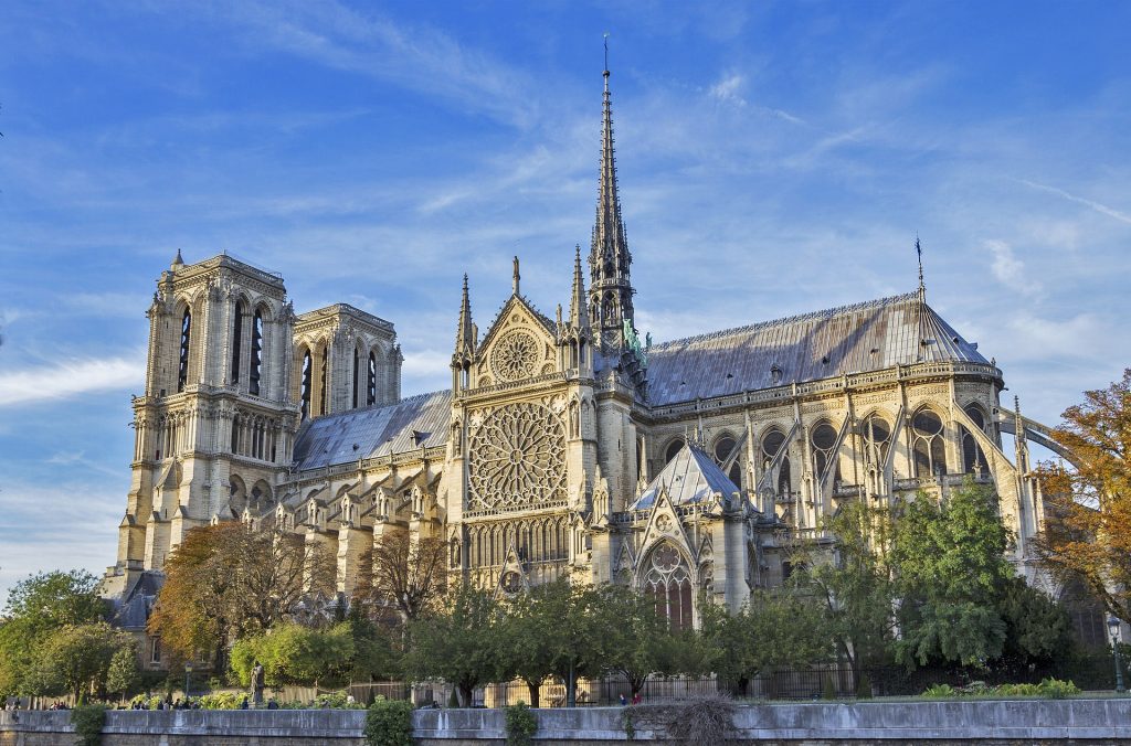 Emily in Paris: Notre-Dame Cathedral, Paris, France, Wikimedia Commons (public domain).