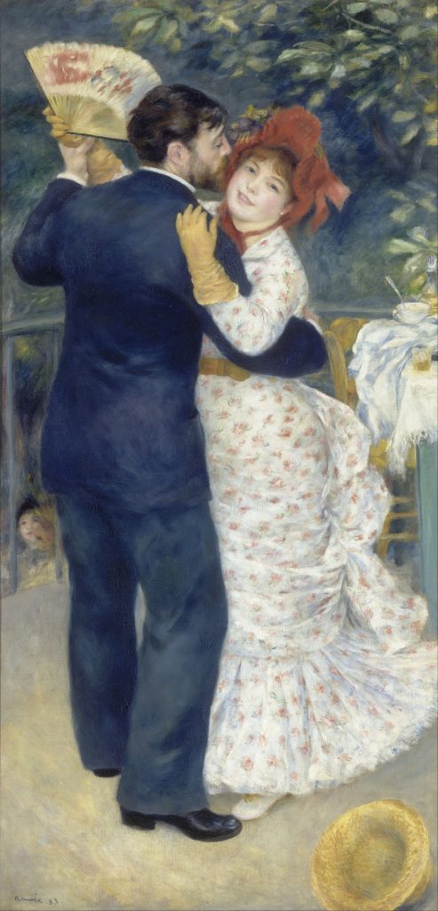 Emily in Paris: Pierre-Auguste Renoir, Dance in the Country, 1883, Musée d’Orsay, Paris, France.
Wikimedia Commons (public domain).
