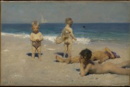 Relaxing Paintings: John Singer Sargent, Neapolitan Children Bathing, 1879, The Clark Art Institute, Williamstown, MA, USA.
