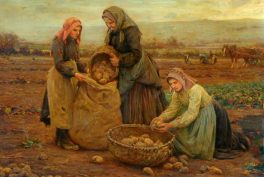 Ernest Higgins Rigg, The Potato Pickers, undated, Bradford Museums, UK. ArtUK.