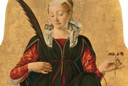 quiz catholic saint Francesco del Cossa said Ferrarese, 1473-1474, National Gallery of Art, Washington D.C., USA.