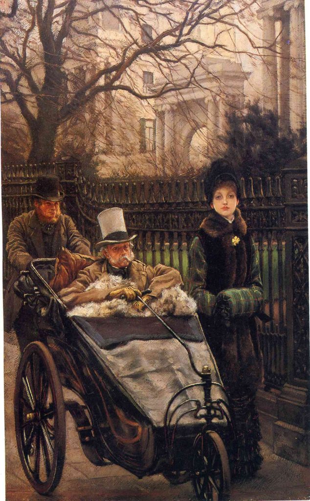 powerful women in painting: Powerful Women in Painting: James Tissot, The Warrior’s Daughter, or The Convalescent, ca. 1878, Manchester Art Gallery, Manchester, UK. Wikiart.
